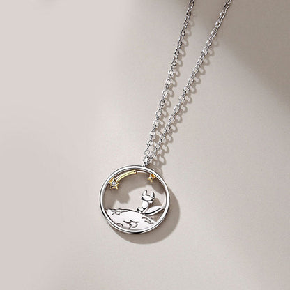 Fox Couple Necklace – Creative Pendant Jewelry with Romantic Clavicle Chain Design for Couples, Weddings, Anniversaries and Special Gifts