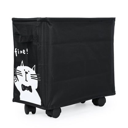 Rolling Under Desk Storage Cart – Mobile Organizer with Wheels for Books, Laptop Bags, Office Supplies and School Essentials