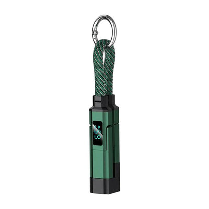 Keychain Charging Cable – 4-in-1 65W Compact Multi-Connector USB Charging Cord for Phones, Tablets and Devices While Traveling or Everyday Carry