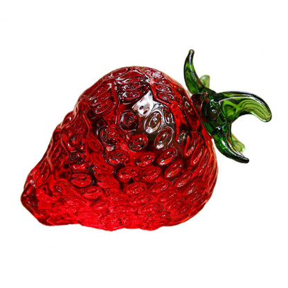 Hand Blown Glass Pineapple Figurine – Crystal Fruit Collectible Ornament for Kitchen, Office, Living Room and Elegant Home Decor