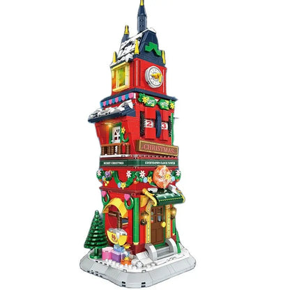 Winter Village Building Block Set – Christmas House Model Bricks for Creative Display, Family Building and Holiday Gifts