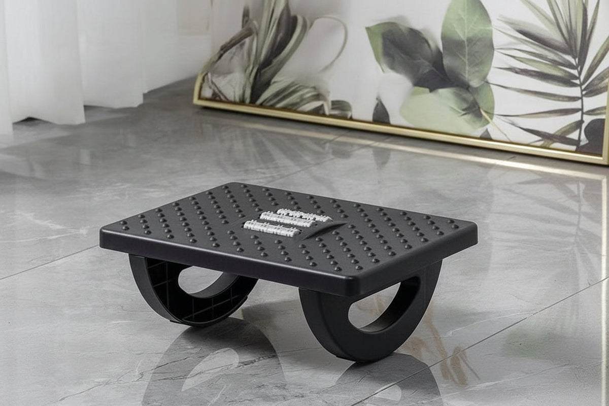 Ergonomic Under Desk Foot Rest – Rocking Foot Stool Balance Board for Comfortable Home Office Leg and Foot Support