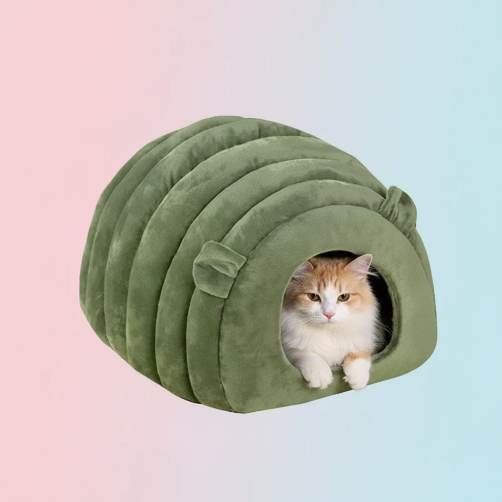 Cozy Cat Nest Bed – Plush Warm Pet Sleeping Mat for Cats and Small Pets During Autumn and Winter