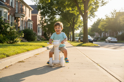 Children's Alpaca Four Wheel Balance Scooter – Baby Walker Ride On Toy for Safe Outdoor Fun and Early Development.