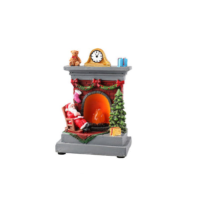 Christmas LED Resin Ornament-Glowing Santa Snowman Night Light Decoration for Holiday Displays and Festive Gifts