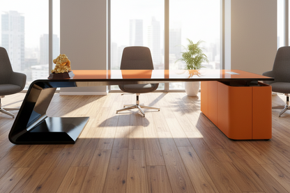 Luxury Executive Computer Desk – Modern Designer Office Table for CEO Workspaces, Gaming Rooms and Stylish Home Office Furniture