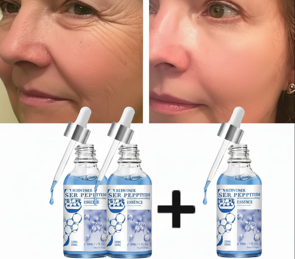 Blue Copper Peptide Wrinkle Serum – Instant Firming and Lifting Anti-Aging Facial Treatment for Fine Lines, Brightening and Korean Skincare