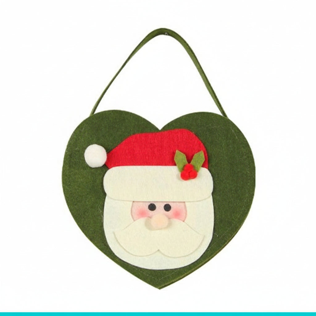 Christmas Gift Bags – Non Woven Santa, Snowman and Reindeer Candy Bags for Cookies, Treats and Holiday Presents