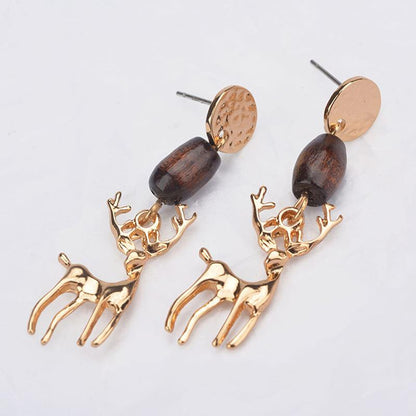Christmas Tree Drop Earrings – Cute Snowman Holiday Dangle Jewelry for Women, Parties and Festive Gift Giving