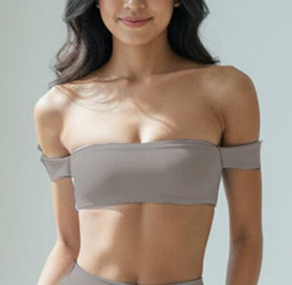 Strapless Yoga Sports Bra – Padded Wireless Gym Bra for Secure Support, Training Sessions and Everyday Active Comfort