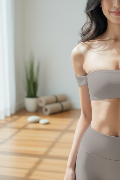 Strapless Yoga Sports Bra – Padded Wireless Gym Bra for Secure Support, Training Sessions and Everyday Active Comfort