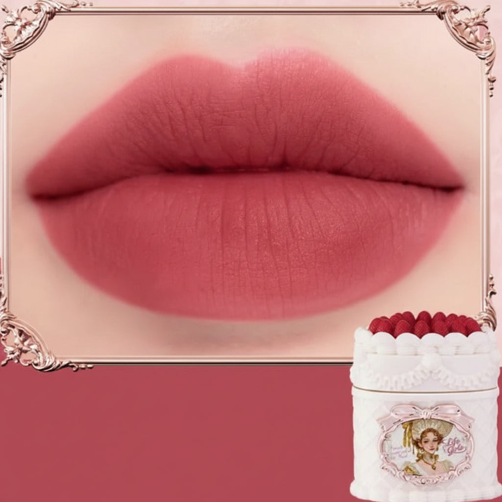 Matte Velvet Lip Mousse – Strawberry Cake Lip Cream with Soft Focus Finish, Long Lasting Color and Smooth Makeup Look
