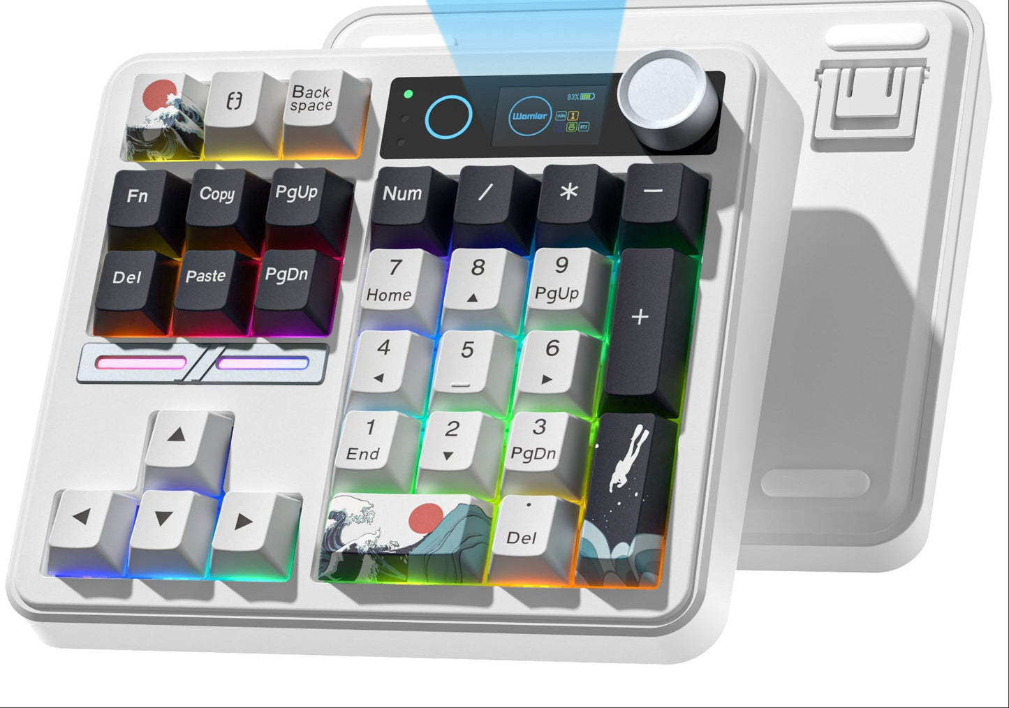 Wireless Mechanical Numpad Keyboard – Compact Gasket-Mount Numeric Keypad with Responsive Mechanical Switches for Gaming, Office and Productivity