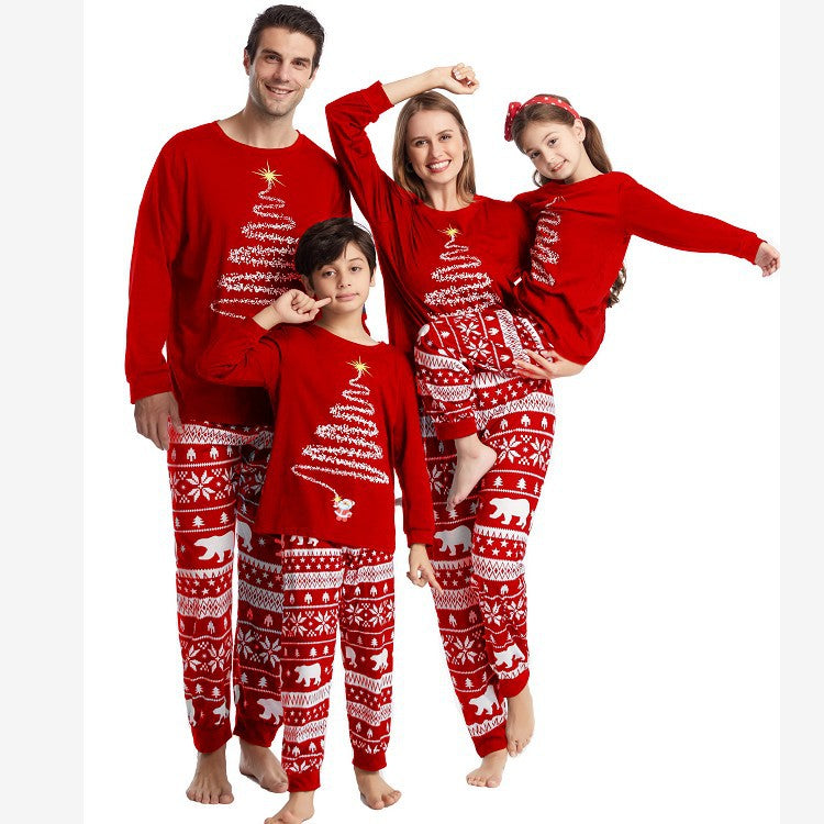 Family Matching Christmas Pajamas – Coordinated Sleepwear Set for Parents, Kids, Baby and Pets Holiday Photos
