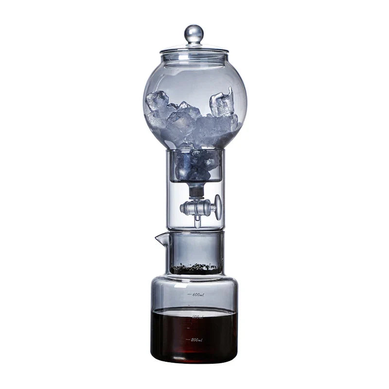 Cold Brew Coffee Pot Set – Glass Dripper with Reusable Filter for Smooth Iced Coffee, Tea Brewing and Professional Barista Preparation