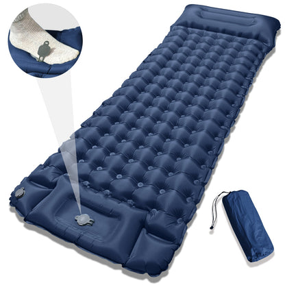 Thick Inflatable Camping Mattress – 10CM Winter-Insulated Sleeping Pad for Family Trips, Outdoor Adventures, Cozy Rest and Christmas Gift Giving