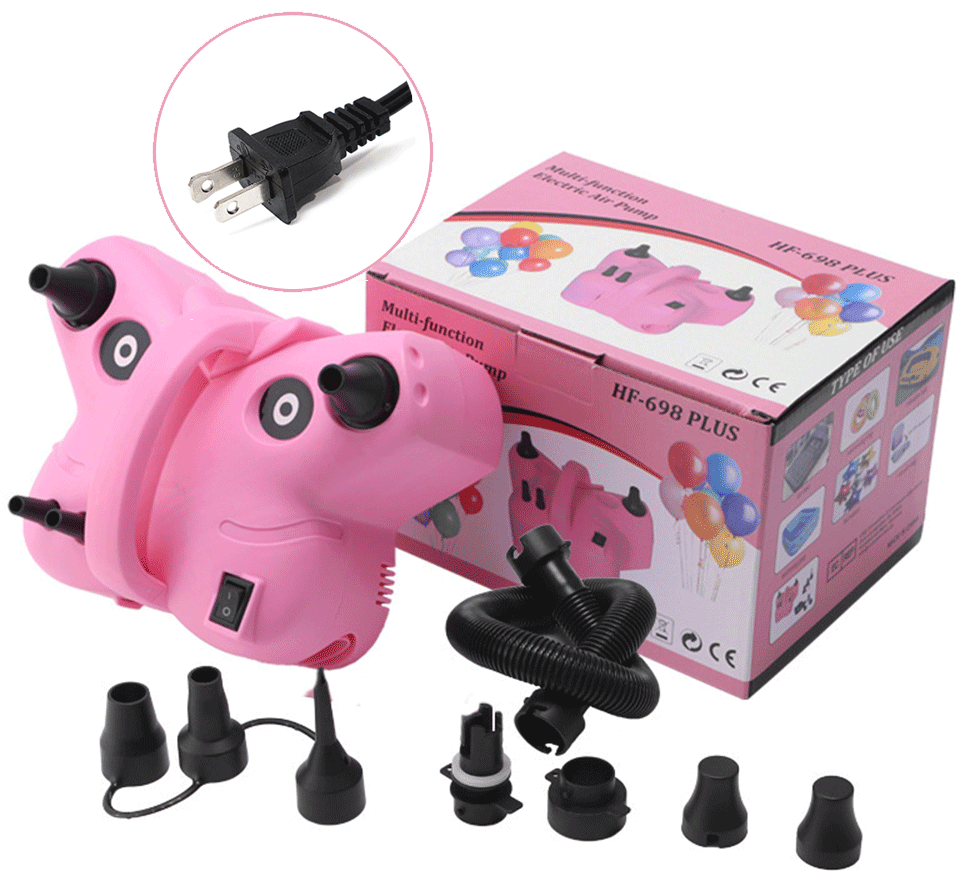 Portable Electric Balloon Pump – Dual Nozzle High Power Inflator for Party Balloons, Decorations and Event Planning