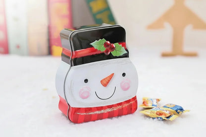 Christmas Gingerbread Candy Storage Box – Decorative Iron Treat Tin for Holiday Cookies, Sweets and Festive Home Decorations
