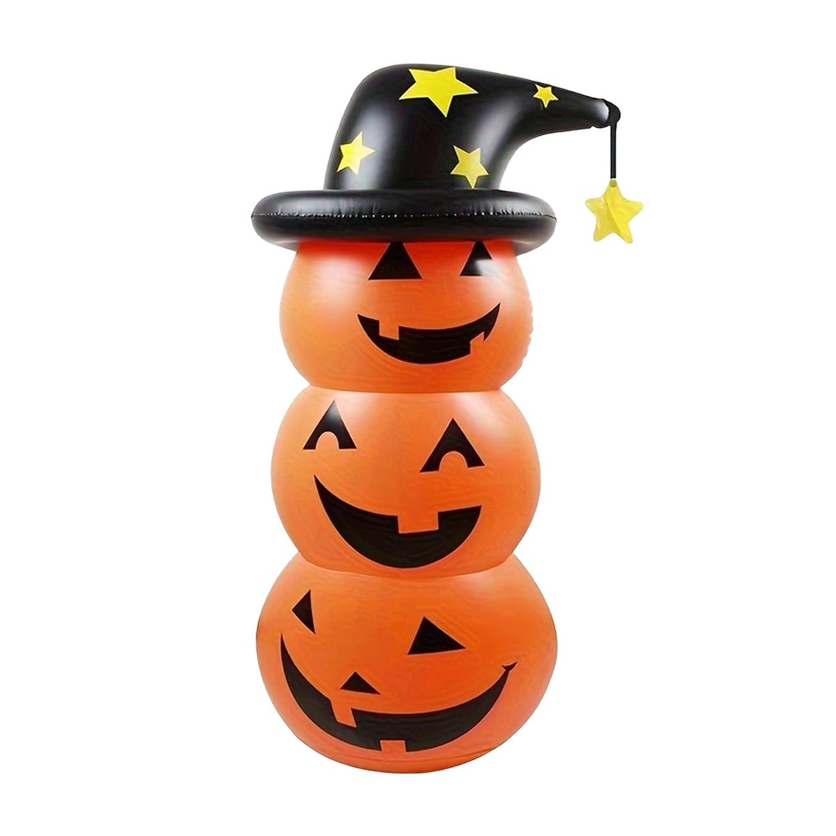 Halloween Inflatable Pumpkin Ghost Decoration - PVC Party Prop for Haunted House Displays and Seasonal Festivities