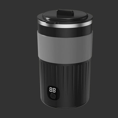 Portable Automatic Self Stirring Mug – USB Rechargeable Smart Mixing Cup with Temperature and Battery Display for Coffee and Drinks.