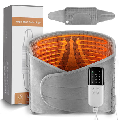 Multifunction Electric Heating Pad Belt - Thermal Wrap for Waist, Back, Abdomen and Pain Relief Support