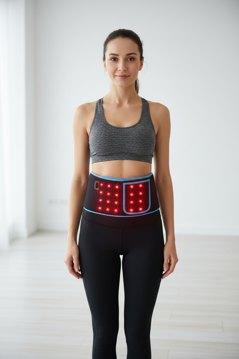 Red and Infrared Light Therapy Belt – 660NM and 850NM LED Wrap for Waist, Face and Body Beauty, Relaxation and Home Wellness Routines