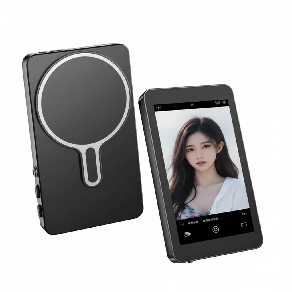 Wireless Magnetic Selfie Monitor – Rear Camera Display Screen for Smartphone Vlogging, Live Streaming and Professional Video Recording