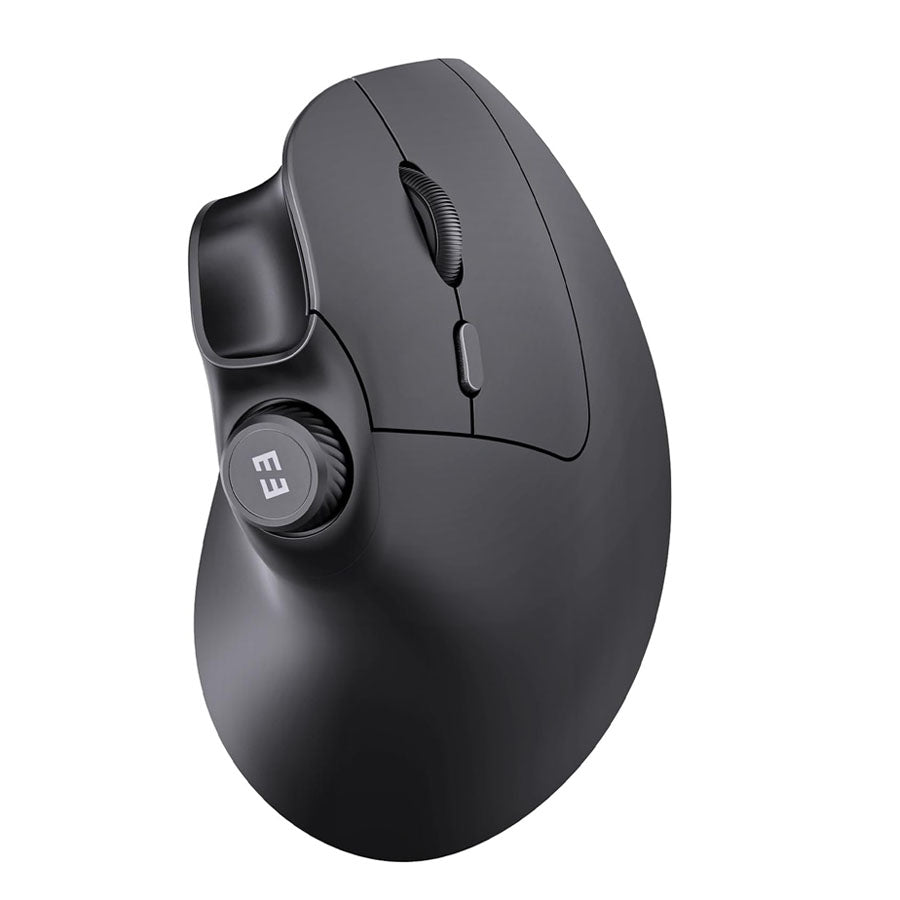 Ergonomic Wireless Mouse – Rechargeable Bluetooth and 2.4G Vertical Mouse with Quiet Clicks and Volume Knob for PC