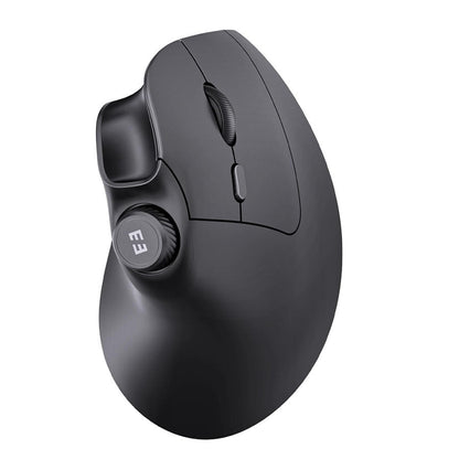 Ergonomic Wireless Mouse – Rechargeable Bluetooth and 2.4G Vertical Mouse with Quiet Clicks and Volume Knob for PC