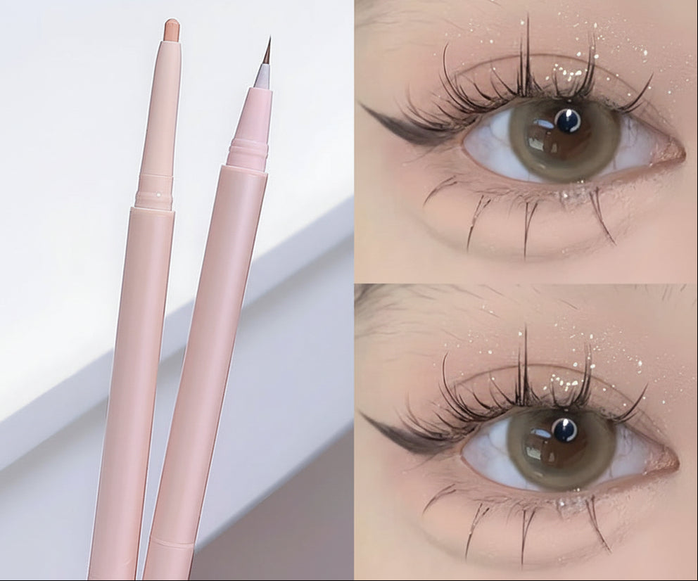 Double End Makeup Pen – Lying Silkworm Highlighter and Contour Stick for Bright Eyes and Natural Definition