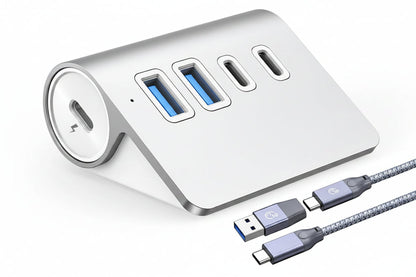 USB 3.2 Hub Splitter – 4/7-Port USB-A and Type-C Docking Station with Card Reader, Charging and Switch Adapter for MacBook PC Laptop