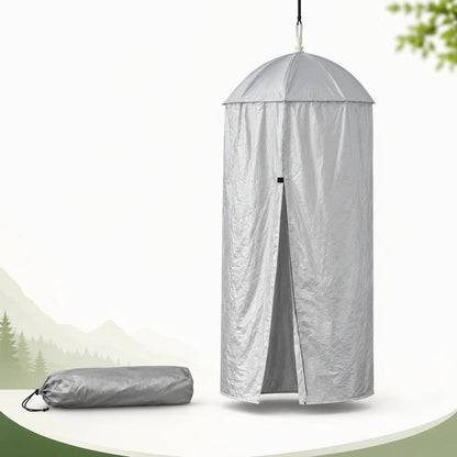 Pop-Up Privacy Shower Tent – Portable Outdoor Camping Toilet and Changing Shelter with Hanging Design, Quick Setup and Convenient Carry Bag