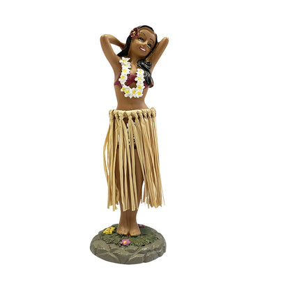 Hawaiian Dancing Girl Dashboard Ornament – Cute Bobblehead Car Decoration for Interior Styling and Tropical Gift Ideas