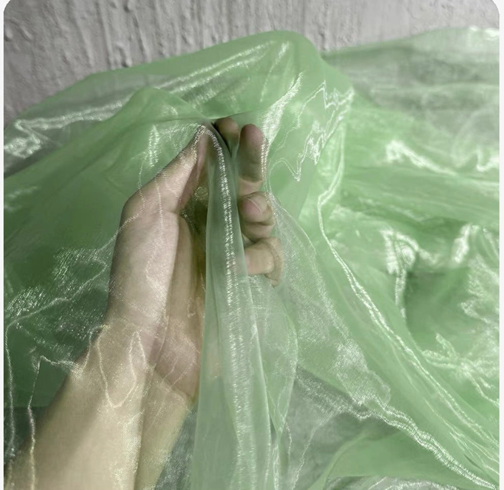 Sheer Organza Fabric Roll – Lightweight Flowing Decorative Tulle for Wedding Backdrops, Event Draping and Elegant DIY Crafts