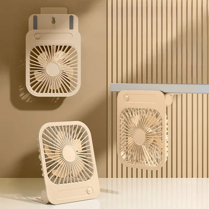 Portable USB Magnetic Fan – Rechargeable 1200mAh Personal Cooling Fan with Four Speeds and 180 Degree Adjustable Airflow