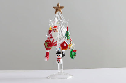Murano Glass Christmas Tree – Handmade Holiday Figurine Ornament for Luxury Seasonal Home Decor and Memorable Gifts