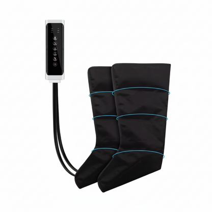 Electric Pneumatic Leg Massager – Extended Thigh, Calf and Foot Compression Device with Remote Control for Deep Relaxation and Circulation Support