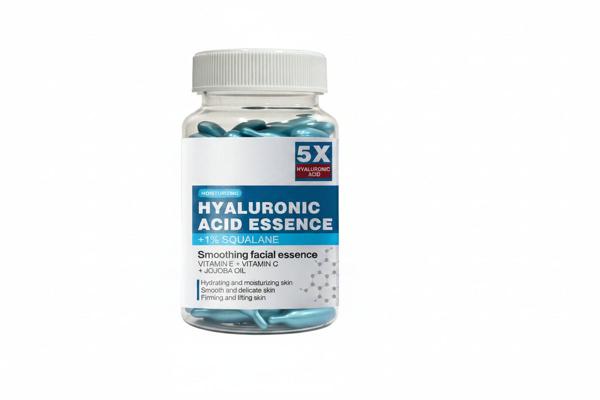 Hyaluronic Acid Capsule Essence – Deep Moisturizing and Brightening Facial Serum for Hydrated, Smooth, Radiant and Fresh-Looking Skin