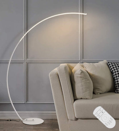 Nordic Half Moon Floor Lamp – Dimmable LED Arc Light for Living Room, Bedroom and Modern Home Interior Decor