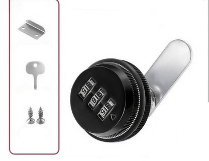Combination Cam Lock – 3-Digit Keyless Zinc Alloy Cabinet and Drawer Security Lock for Mailboxes, Home Furniture and Storage Hardware