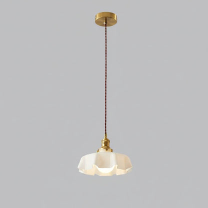 Nordic Glass Pendant Light – Minimalist Flower Ceiling Lamp for Cafes, Restaurants, Kitchens and Modern Home Decor