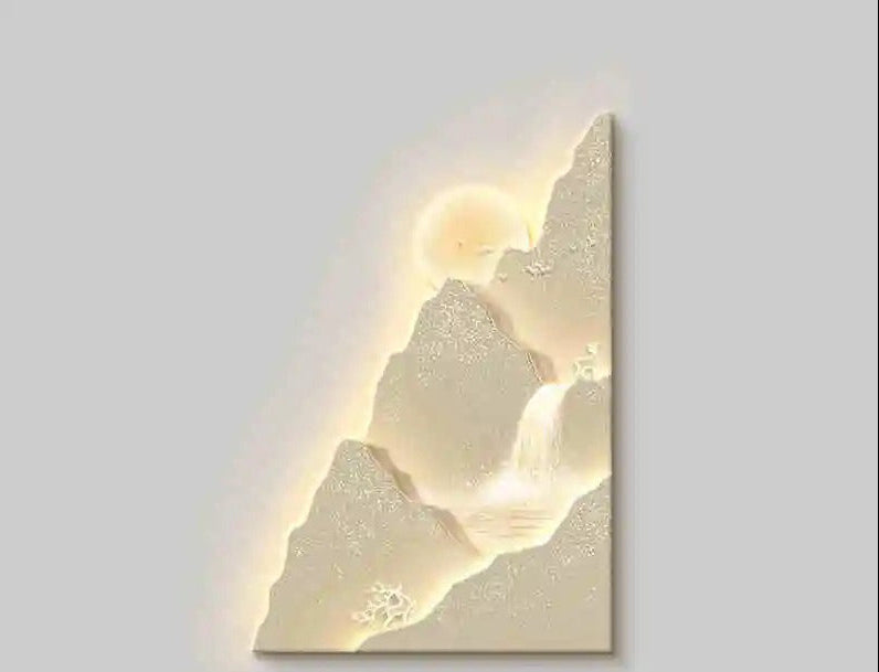 Mountain Sunset Wall Lamp – Modern 3D LED Landscape Light for Living Rooms, Bedrooms and Artistic Home Decoration