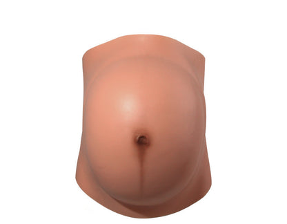 Realistic Silicone Pregnancy Belly – Stretch-Mark Maternity Simulation Prop for Photos, Videos, Cosplay, Theater, Film Production and Costume Styling