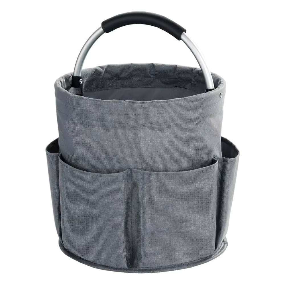 Large Capacity Folding Storage Organizer Bag – Utility Tote with Handle for Cleaning Supplies, Tools, Picnics and Daily Organization