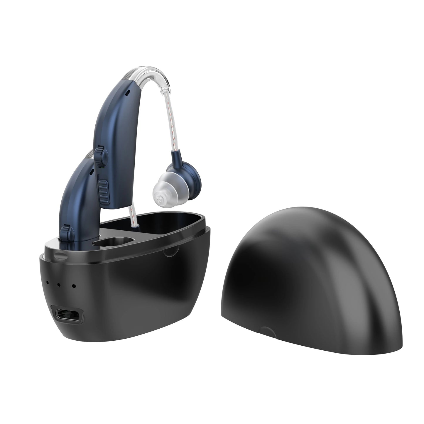 Rechargeable Hearing Aids for Seniors – Portable Wireless Magnetic Charging Sound Amplifiers with Comfortable Design for Everyday Hearing Support