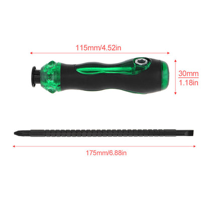 Magnetic Telescopic Screwdriver Set-Dual End Repair Tool Kit for Home Maintenance Electronics and DIY Projects