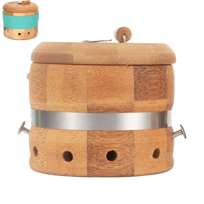 High-Class Wooden Moxibustion Box – Adjustable Temperature Acupoint Heating Device for Mugwort Moxa Therapy, Meridian Massage and Home Wellness