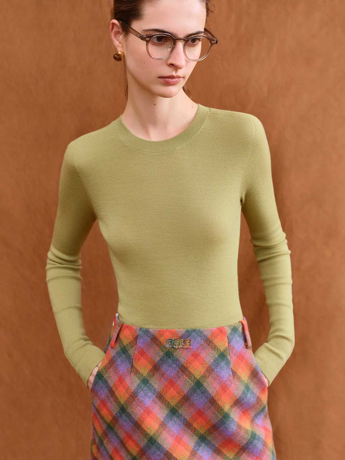 German Biella Wool Thermal Top – Seamless Mock Neck Base Layer Shirt for Women with Lightweight Warmth and Comfort