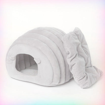 Cozy Cat Nest Bed – Plush Warm Pet Sleeping Mat for Cats and Small Pets During Autumn and Winter