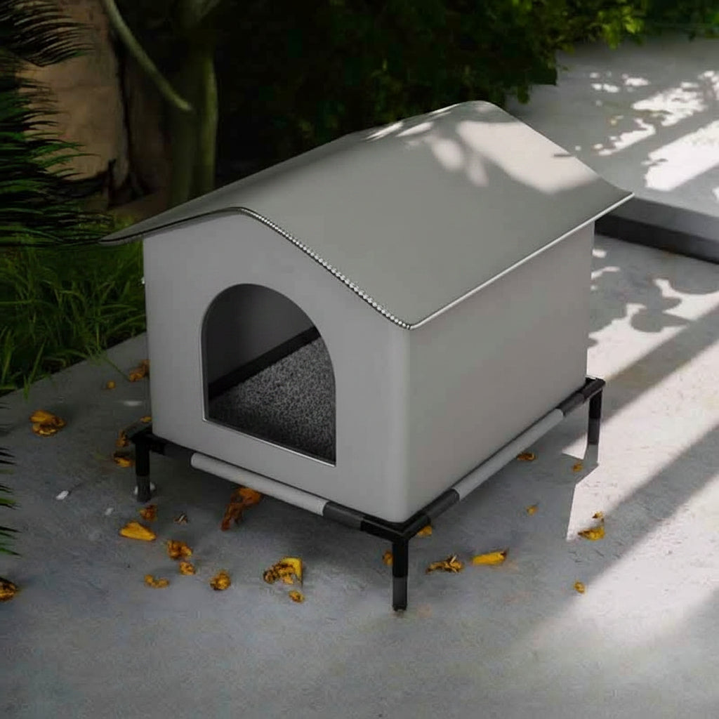 Waterproof Outdoor Pet House – Foldable Warm Cat and Dog Shelter for Winter Sleeping and Protection